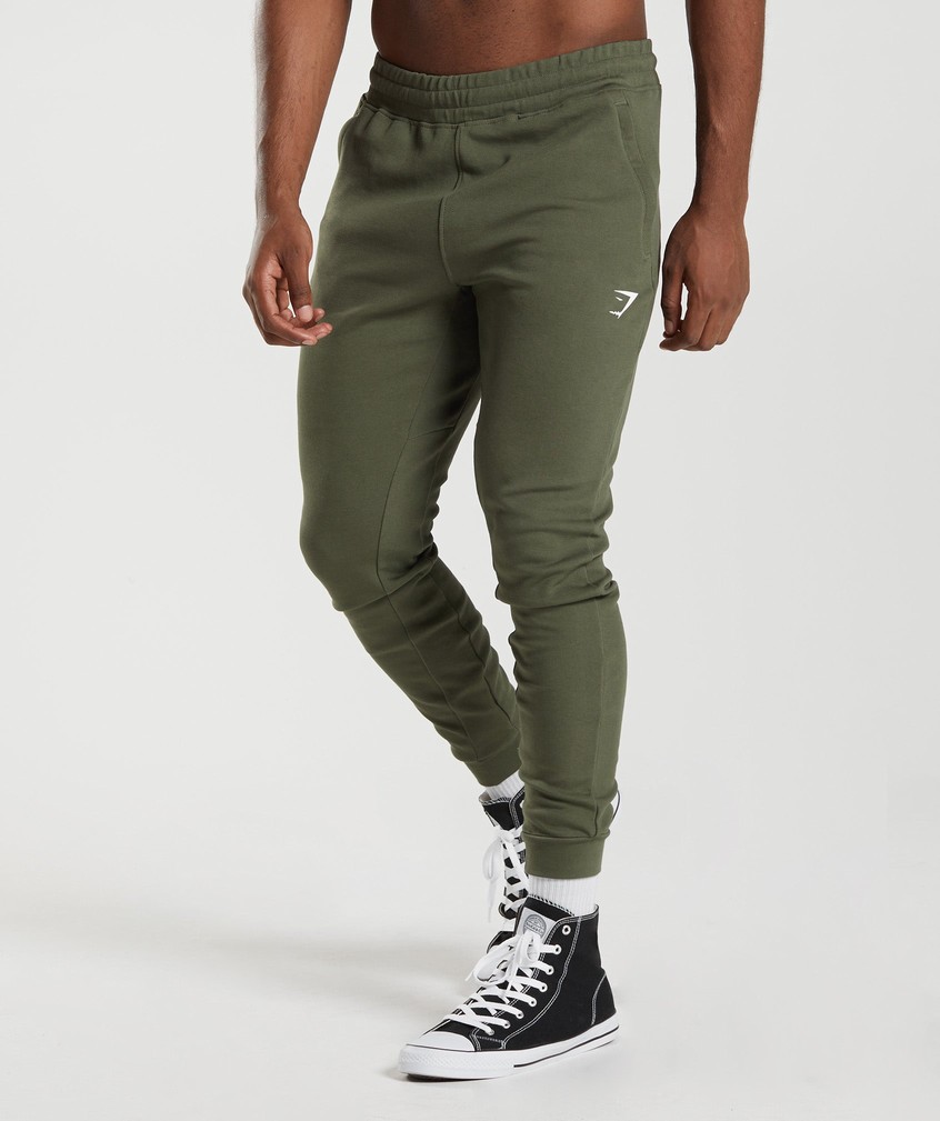 Olive Men's Gymshark React Joggers | USA-86905