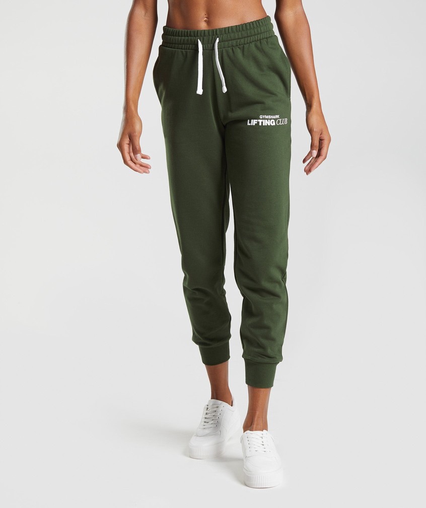 Olive Women's Gymshark Social Club Joggers | USA-54031