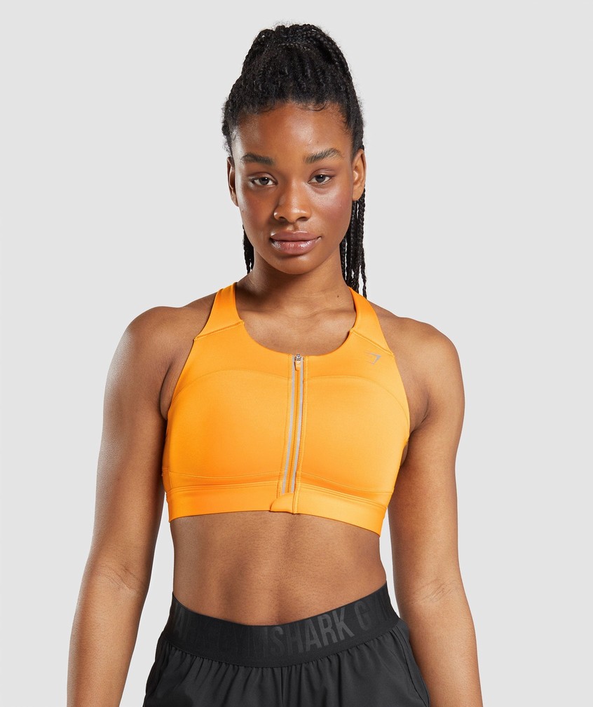 Orange Women's Gymshark Speed Sports Bra | USA-37190