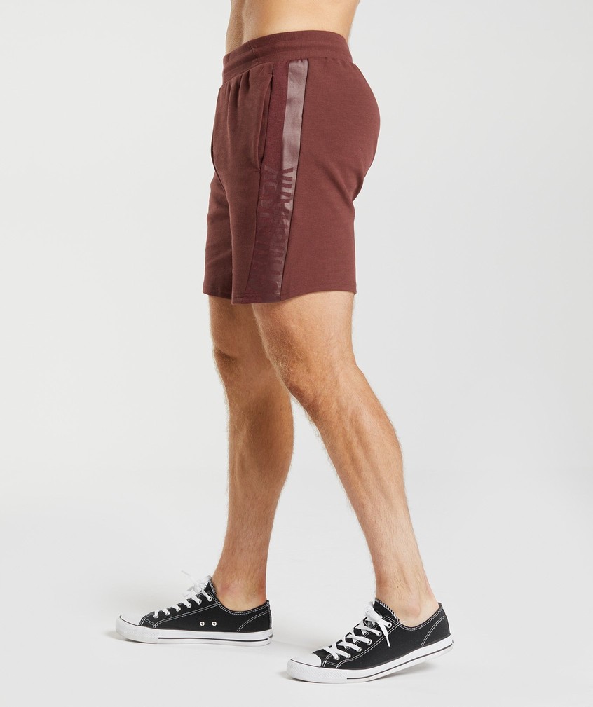 Pink Brown Men's Gymshark Bold React 7" Shorts | USA-83051