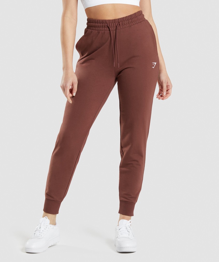 Pink Brown Women's Gymshark Training Joggers | USA-50376