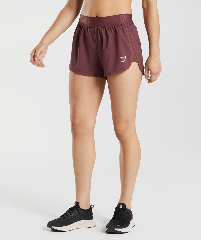 Pink Brown Women's Gymshark Training Loose Fit Shorts | USA-69432