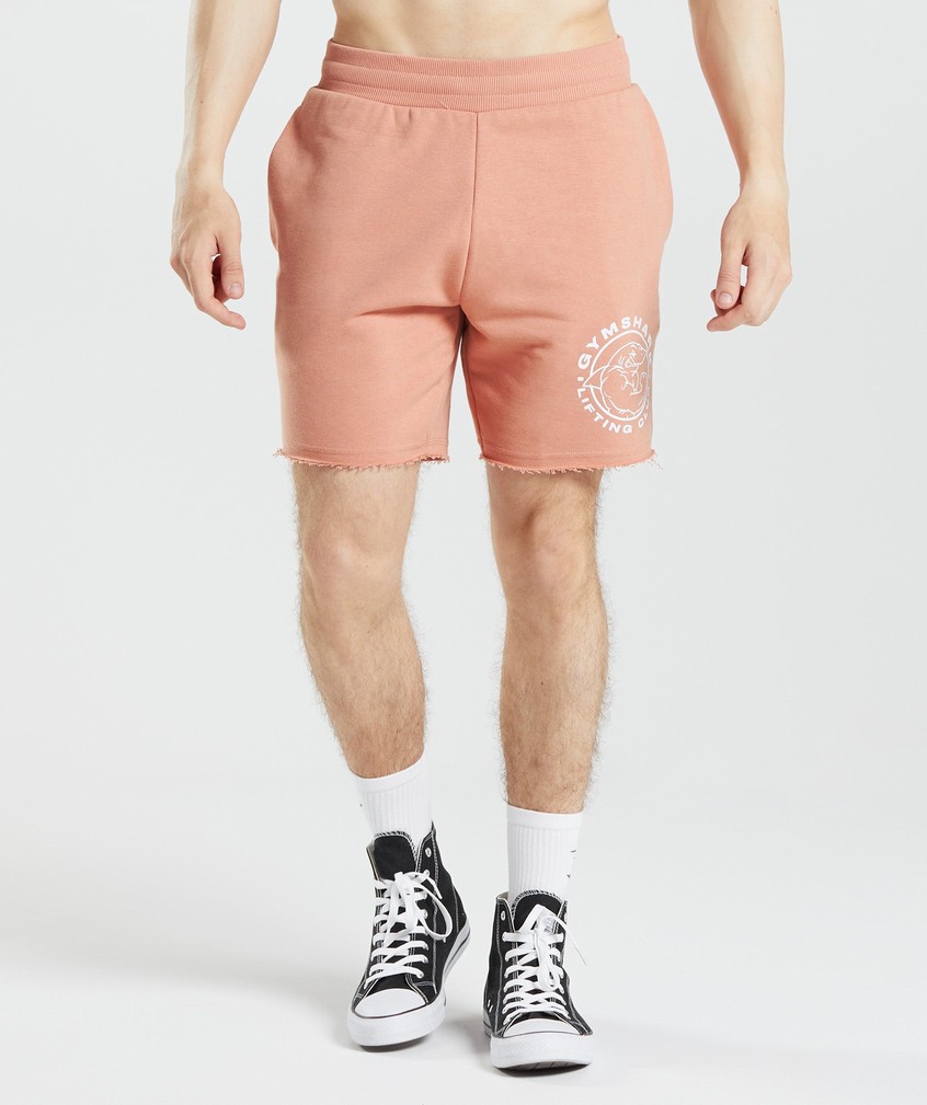 Pink Men's Gymshark Legacy Shorts | USA-82540