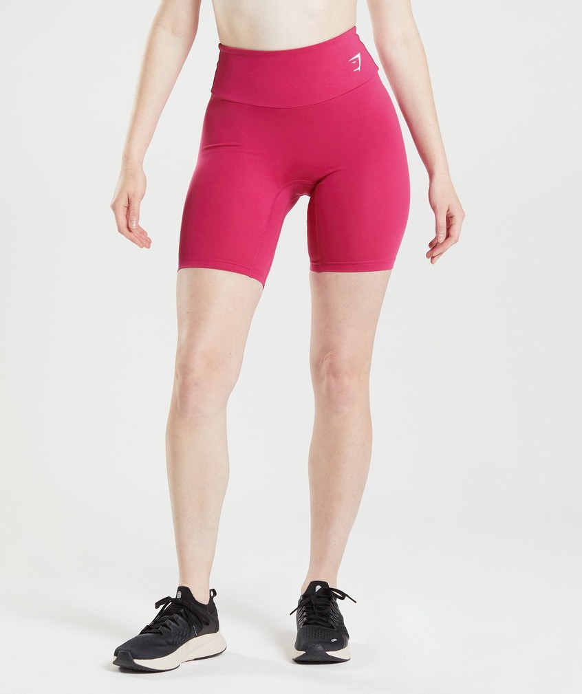 Pink Women's Gymshark Training Cycling Shorts | USA-09328