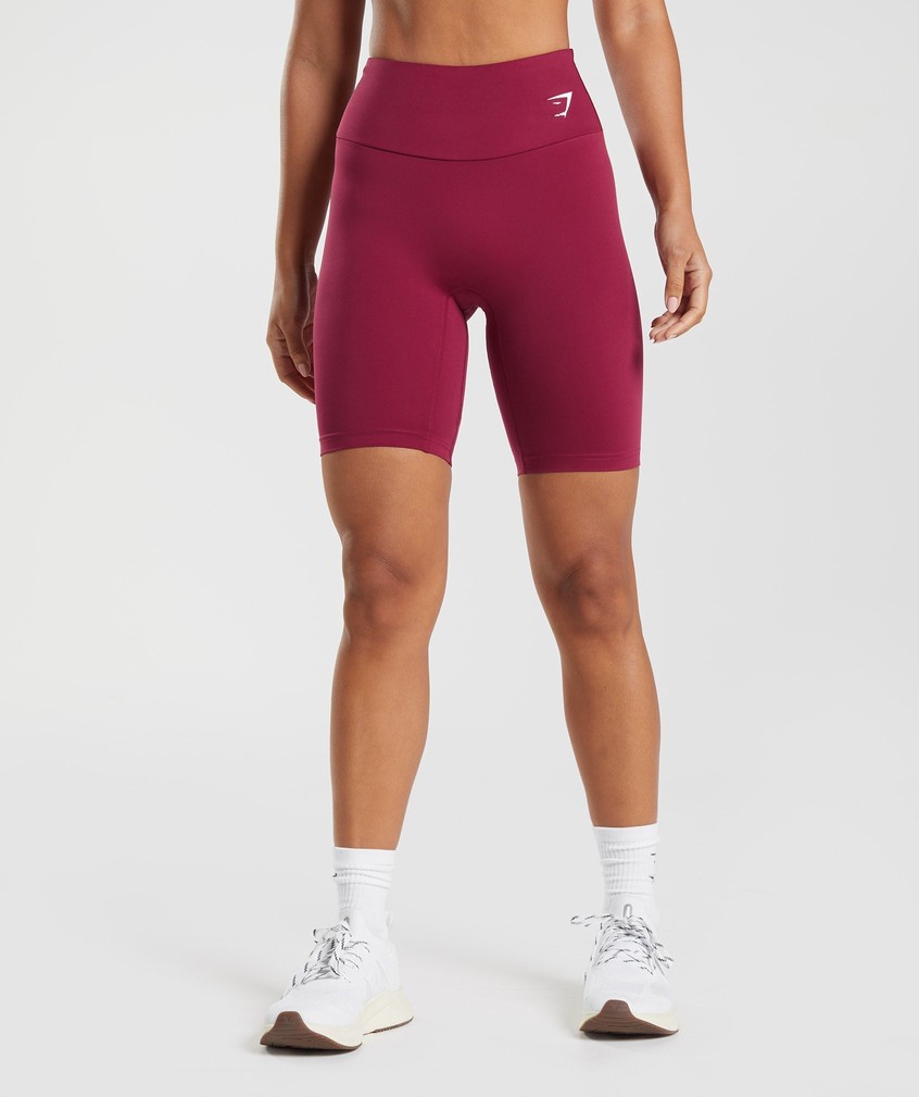 Pink Women's Gymshark Training Cycling Shorts | USA-23674