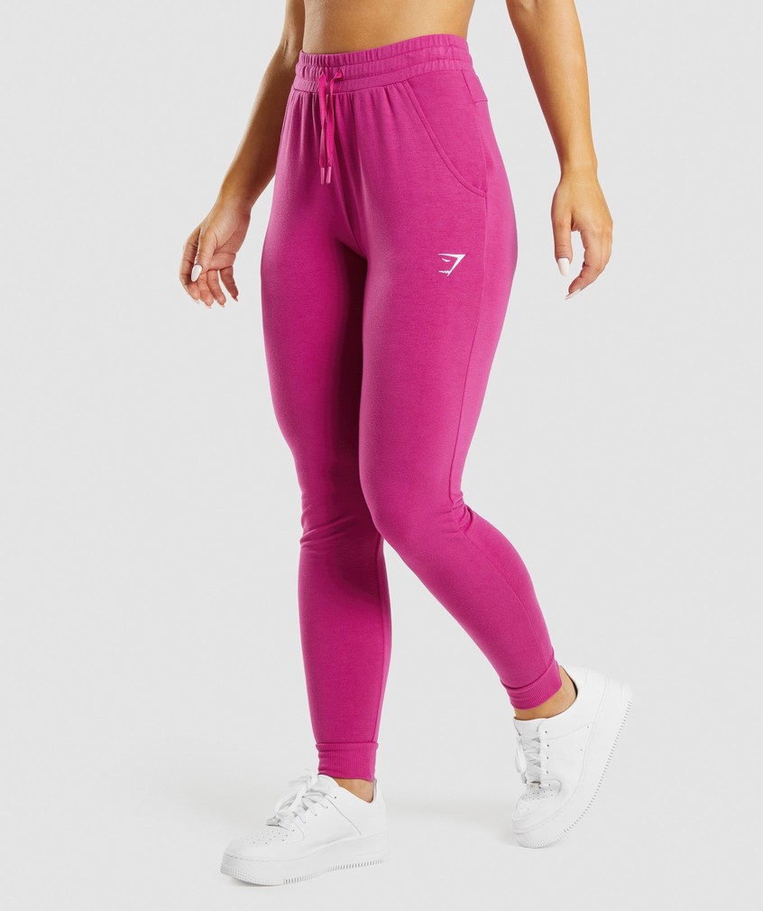 Pink Women's Gymshark Training Pippa Joggers | USA-01829