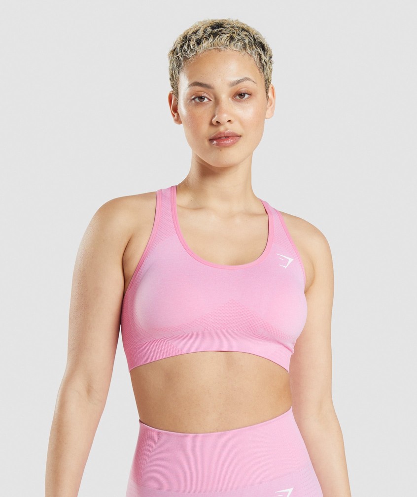 Pink Women's Gymshark Vital Seamless 2.0 Sports Bra | USA-61578