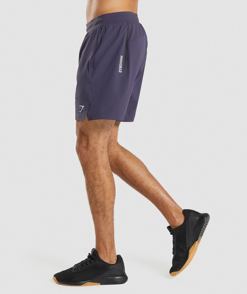 Purple Men's Gymshark Apex 8" Function Shorts | USA-43102