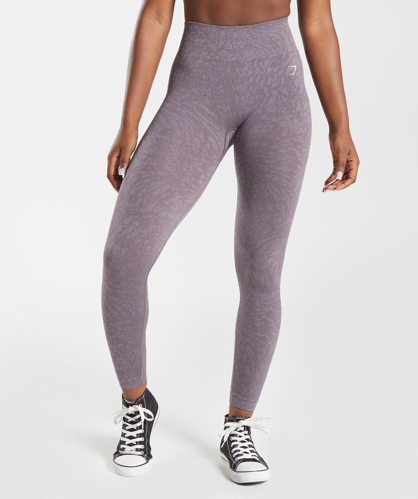 Purple Women's Gymshark Adapt Animal Seamless Leggings | USA-83795