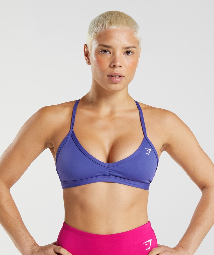 Purple Women's Gymshark Minimal Sports Bra | USA-18340