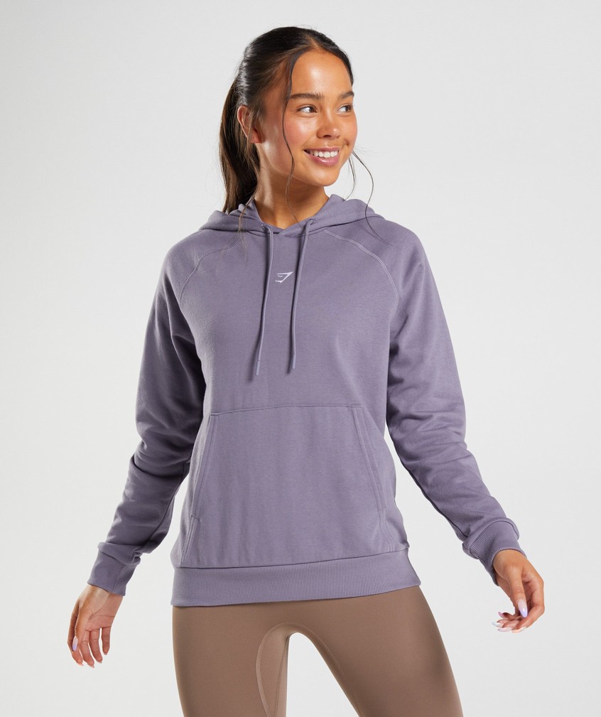 Purple Women's Gymshark Training Hoodie | USA-80235