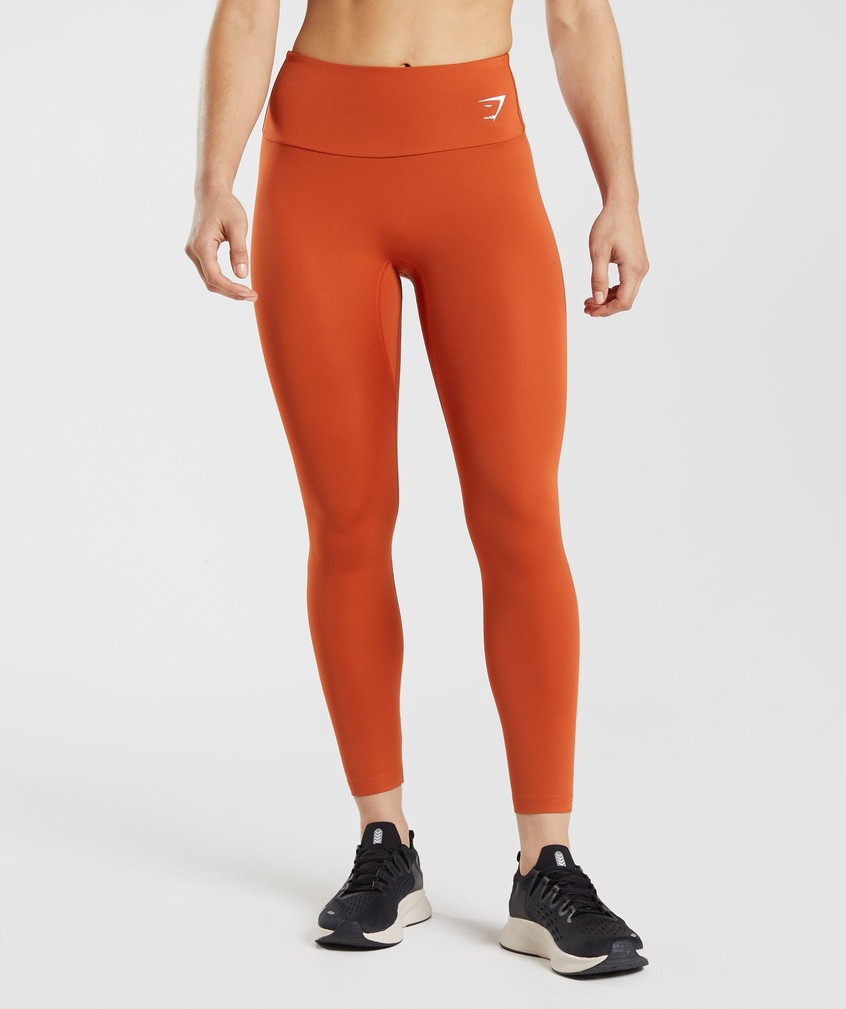 Red Women's Gymshark Training Leggings | USA-49708