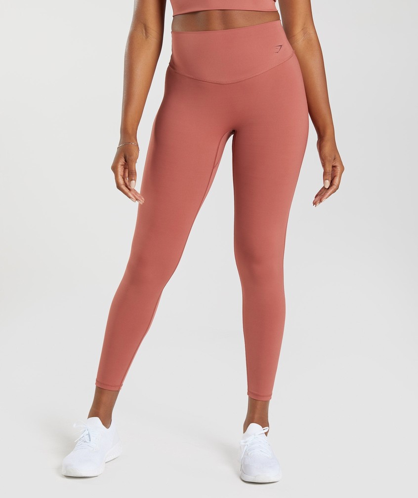 Rose Brown Women's Gymshark Elevate Leggings | USA-59306