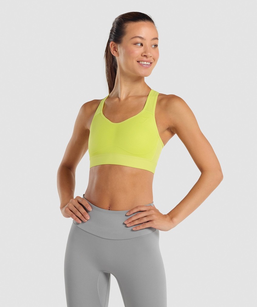 Yellow Women's Gymshark Lightweight High Support Sports Bra | USA-71243