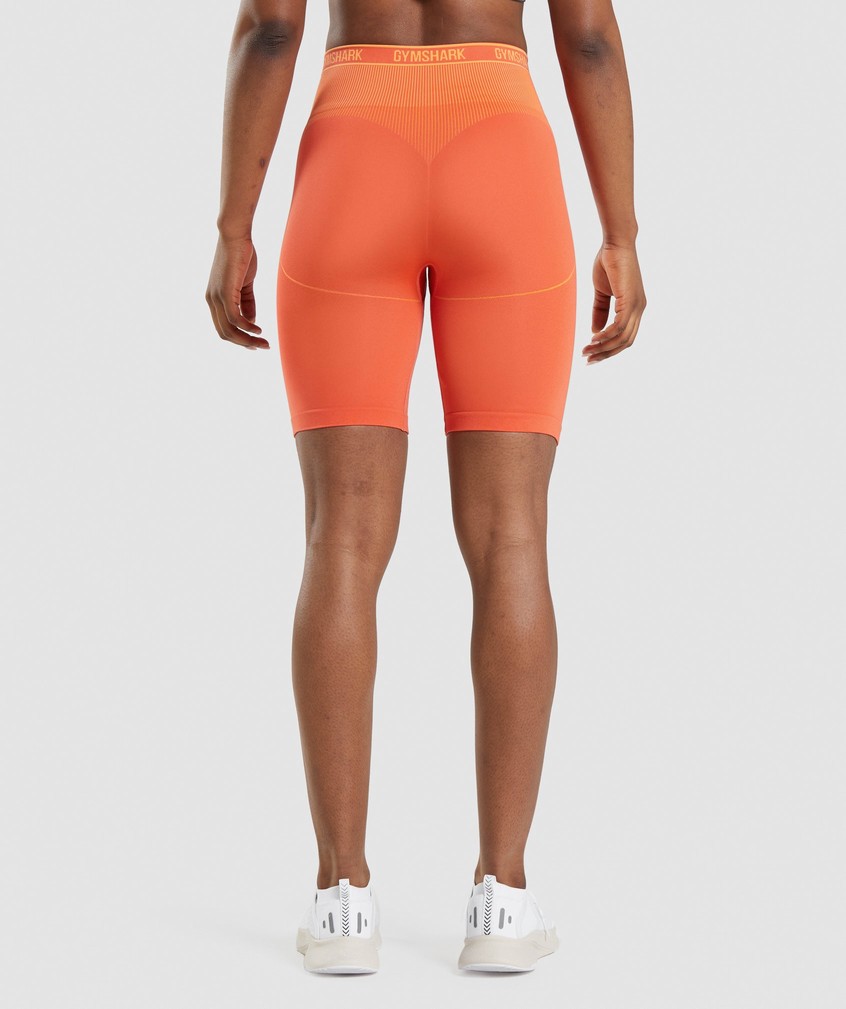 Apricot Orange Women's Gymshark Apex Seamless High Rise Short Shorts | USA-02317