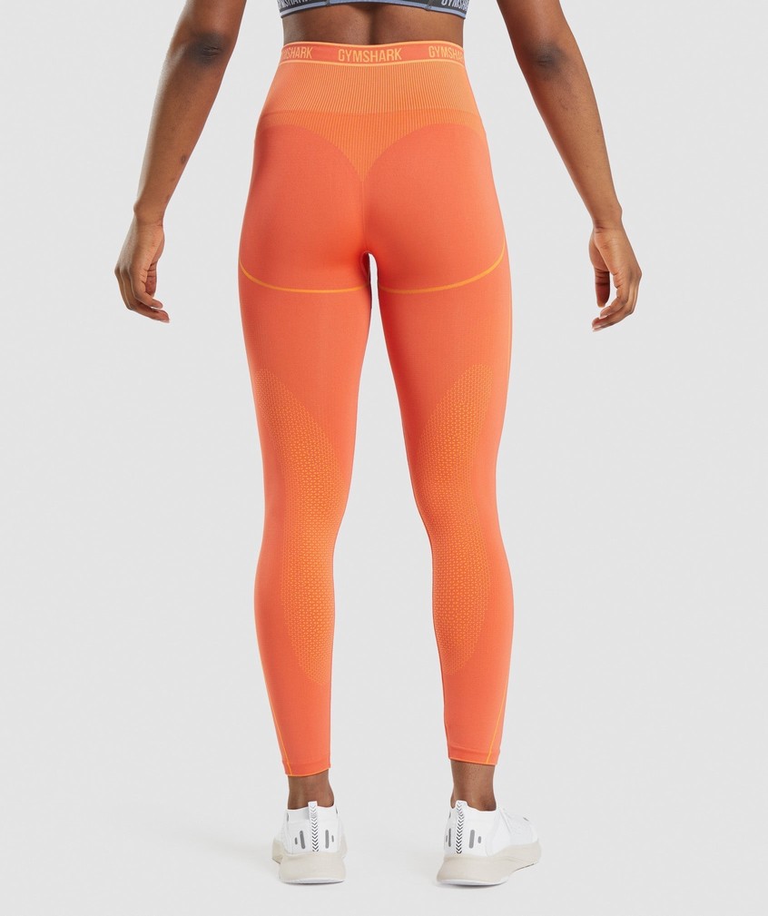 Apricot Orange Women's Gymshark Apex Seamless High Rise Leggings | USA-03256