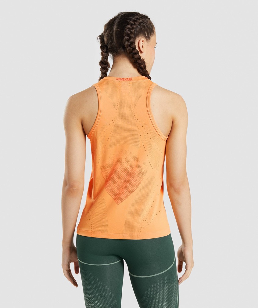 Apricot Orange Women's Gymshark Apex Seamless Tank | USA-30864