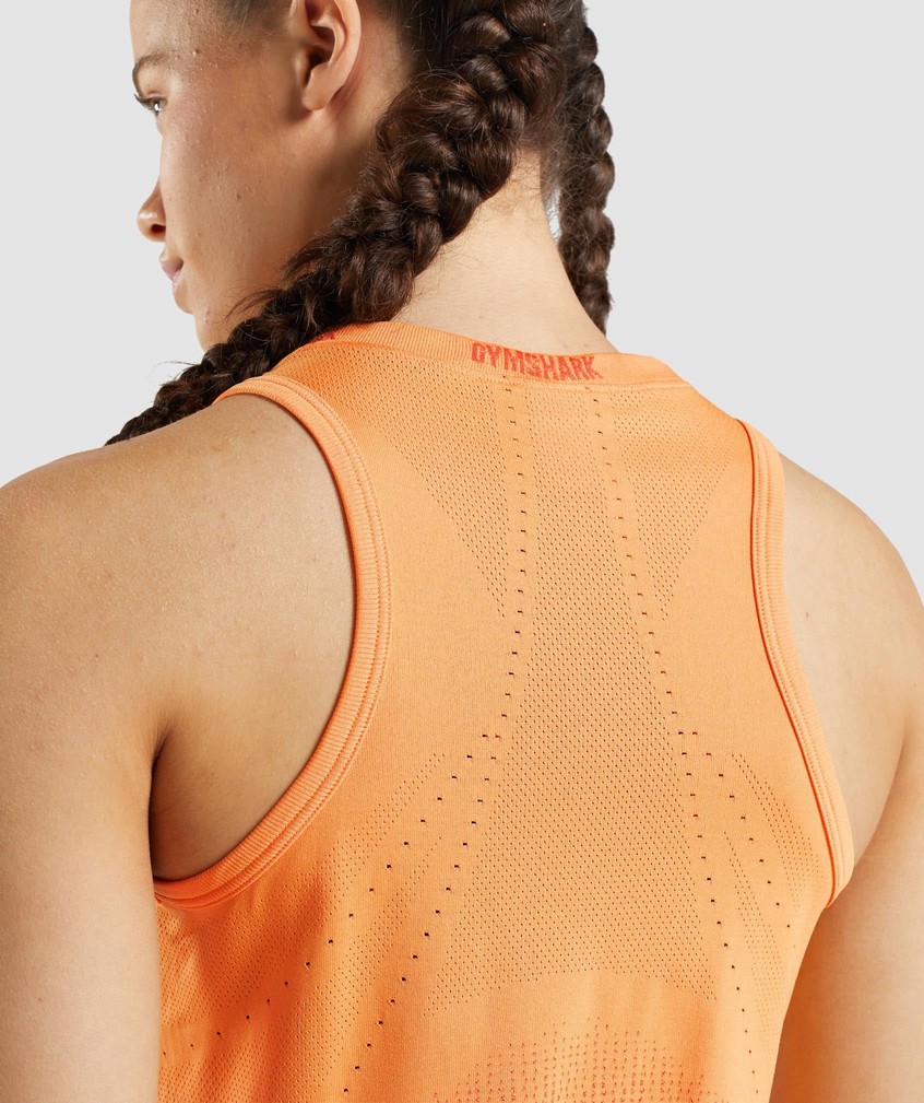 Apricot Orange Women's Gymshark Apex Seamless Tank | USA-30864