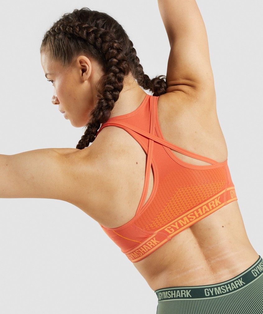 Apricot Orange Women's Gymshark Apex Seamless Sports Bra | USA-36548