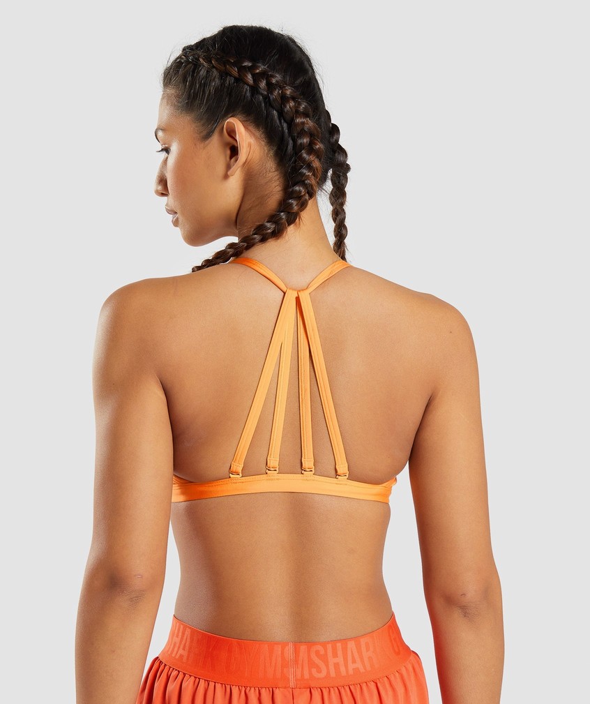 Apricot Orange Women's Gymshark Minimal Sports Bra | USA-62849