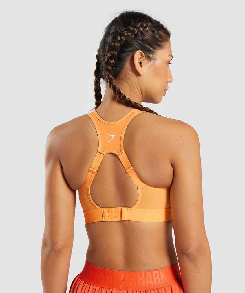 Apricot Orange Women's Gymshark Open Back Sports Bra | USA-41937