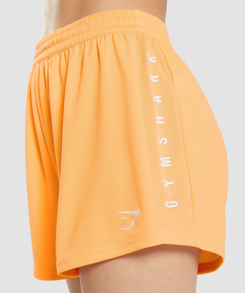 Apricot Orange Women's Gymshark Sport Loose Shorts | USA-42016