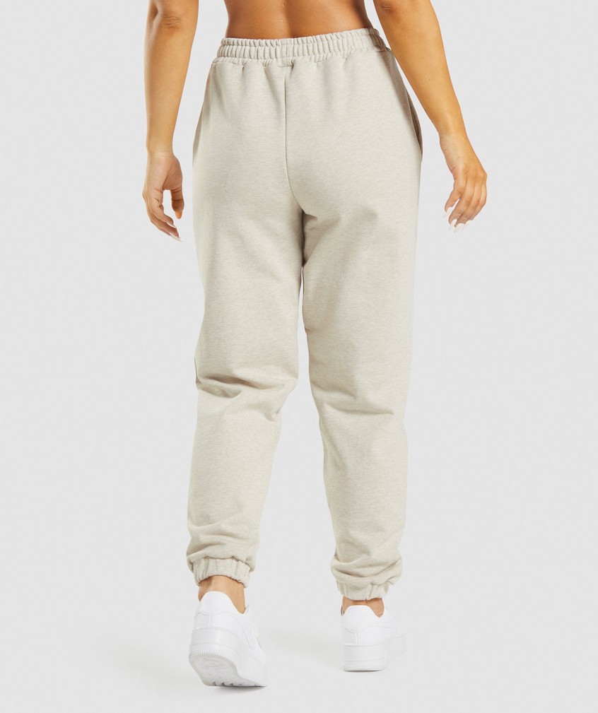 Beige Women's Gymshark Rest Day Sweats Joggers | USA-64381