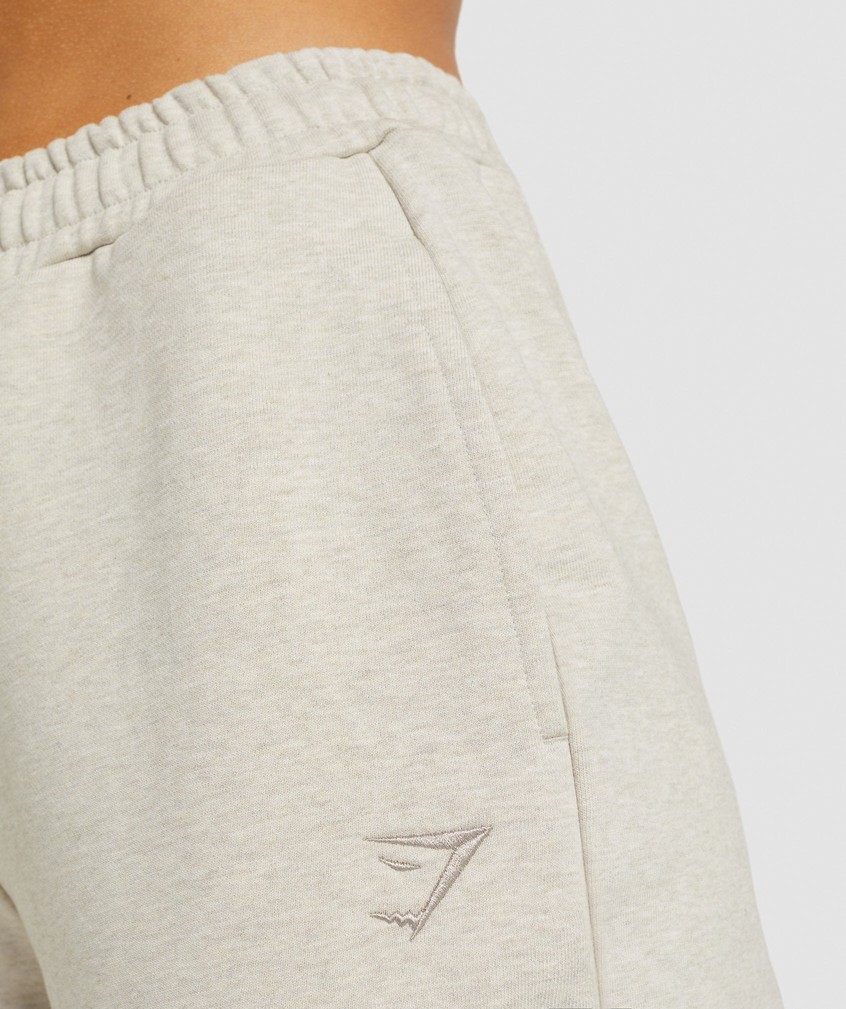 Beige Women's Gymshark Rest Day Sweats Joggers | USA-64381