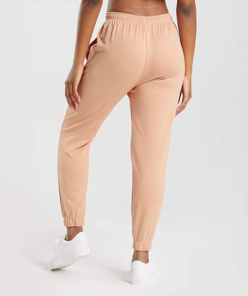 Beige Women's Gymshark Whitney Loose Joggers | USA-31952