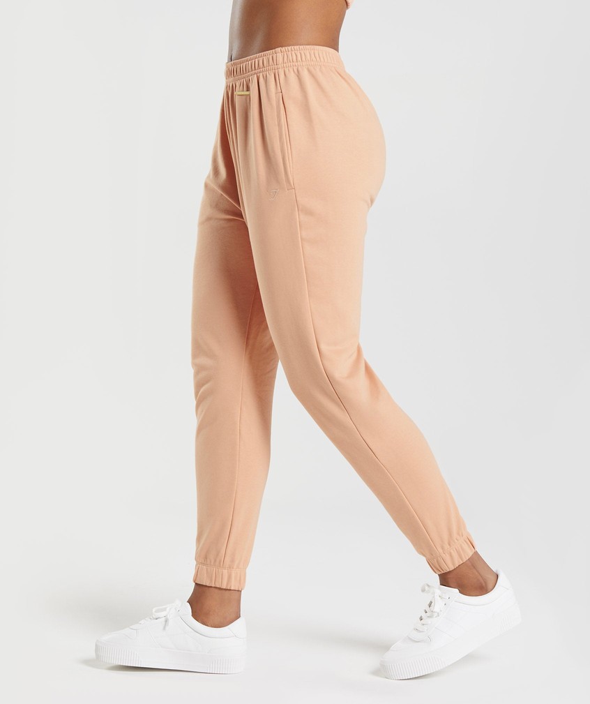 Beige Women's Gymshark Whitney Loose Joggers | USA-31952