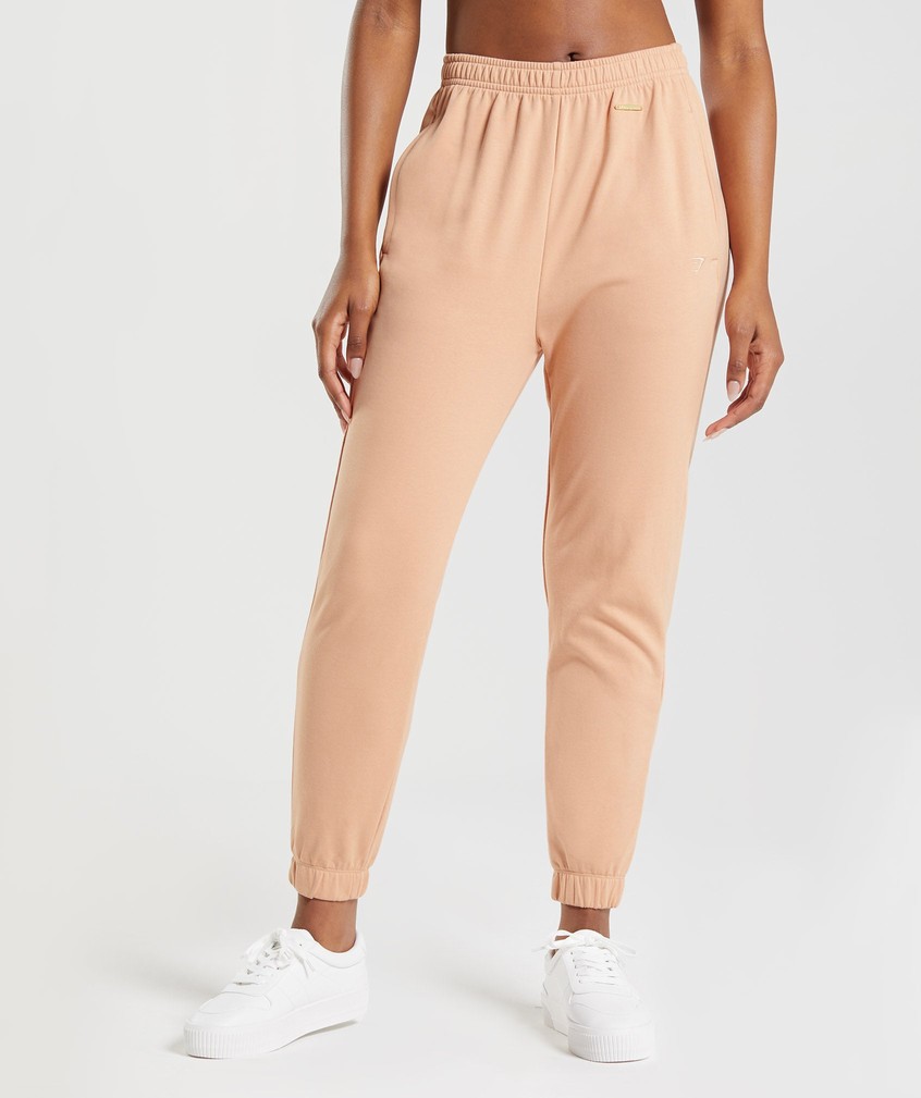 Beige Women\'s Gymshark Whitney Loose Joggers | USA-31952