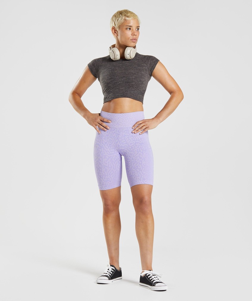 Black / Brown Women's Gymshark 315 Crop Top T-Shirts | USA-30619