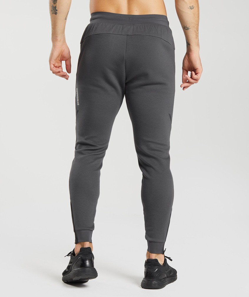 Black Grey Men's Gymshark Apex Technical Joggers | USA-41023