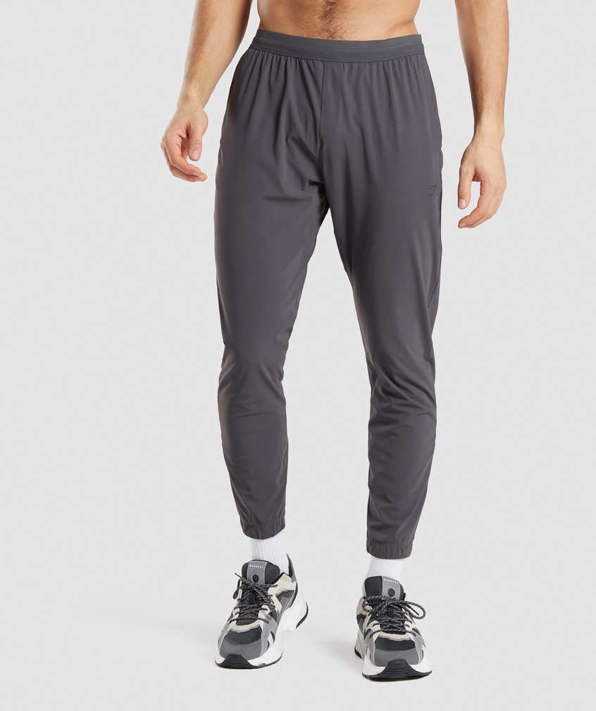 Black Grey Men\'s Gymshark Studio Joggers | USA-07315