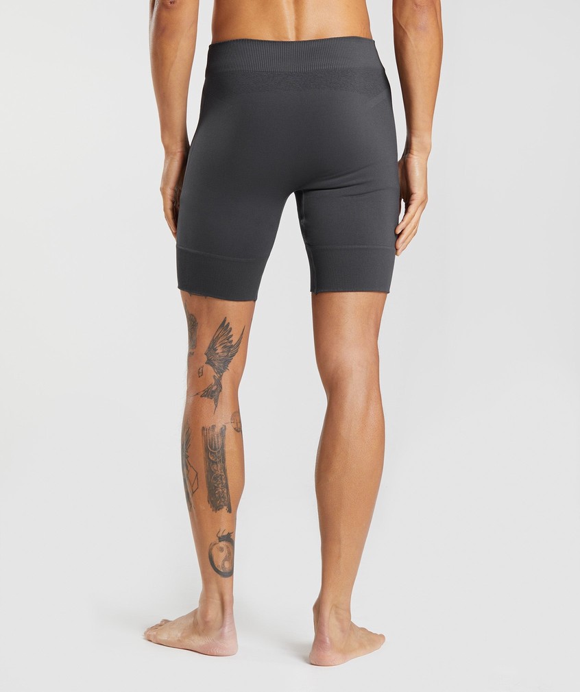 Black Grey Men's Gymshark Studio Seamless 7