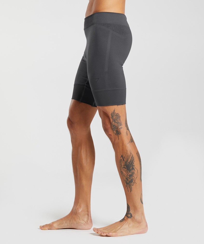 Black Grey Men's Gymshark Studio Seamless 7