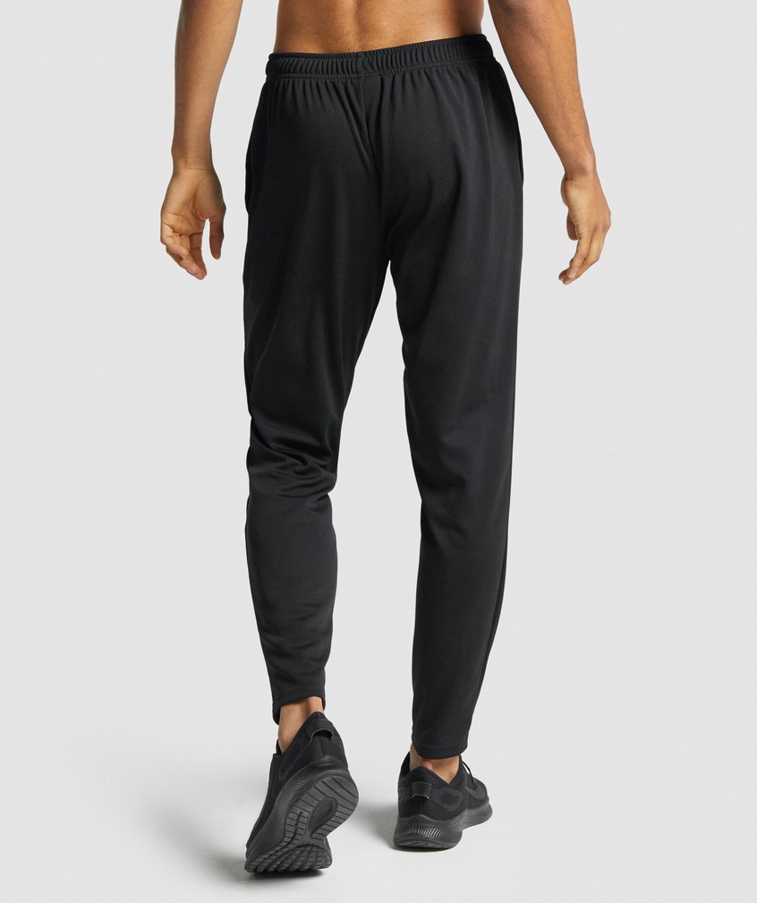 Black Men's Gymshark Arrival Knit Joggers | USA-62803