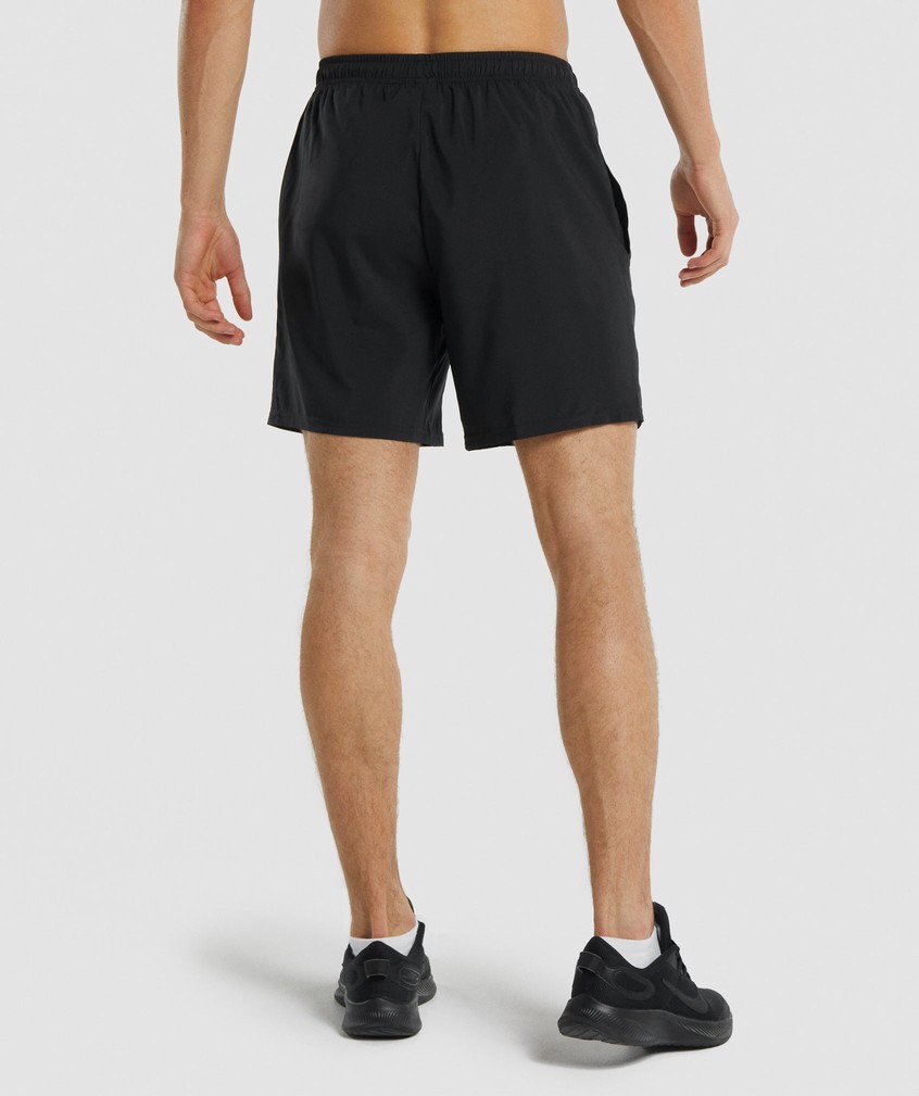 Black Men's Gymshark Arrival Shorts | USA-90183