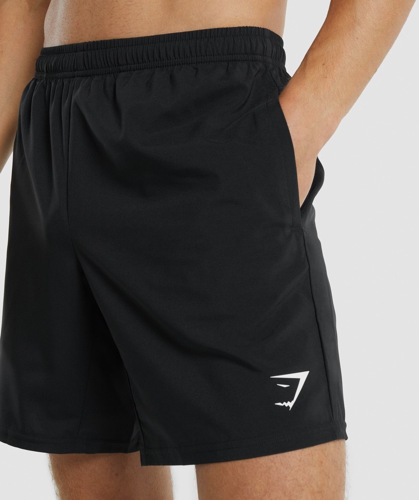 Black Men's Gymshark Arrival Shorts | USA-90183