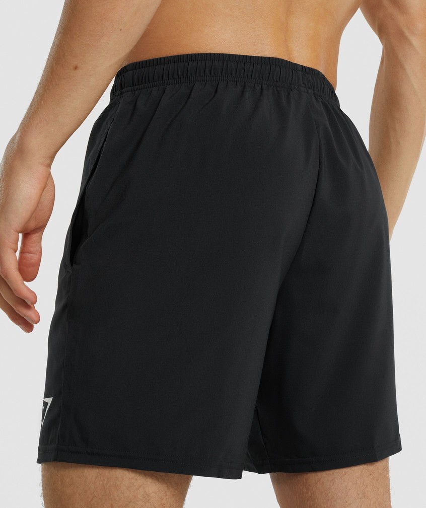 Black Men's Gymshark Arrival Shorts | USA-90183