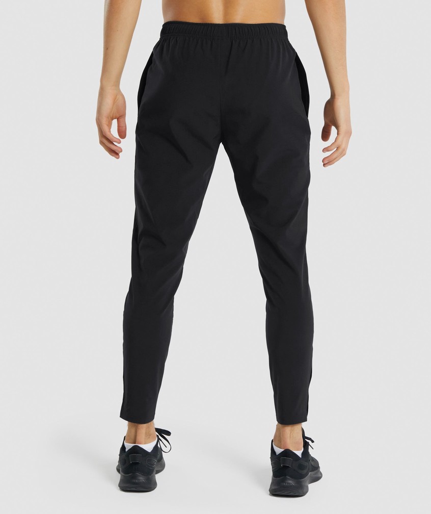 Black Men's Gymshark Arrival Woven Joggers | USA-43685