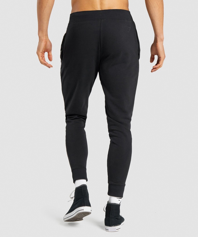 Black Men's Gymshark Bold Joggers | USA-05461