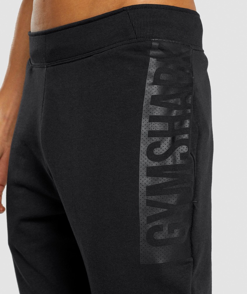 Black Men's Gymshark Bold Joggers | USA-05461