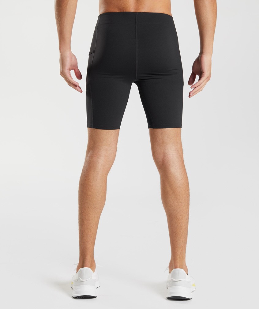 Black Men's Gymshark Control Baselayer Shorts | USA-18052