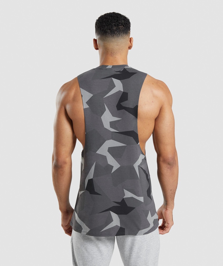 Black Men's Gymshark Critical Drop Arm Tank | USA-87953