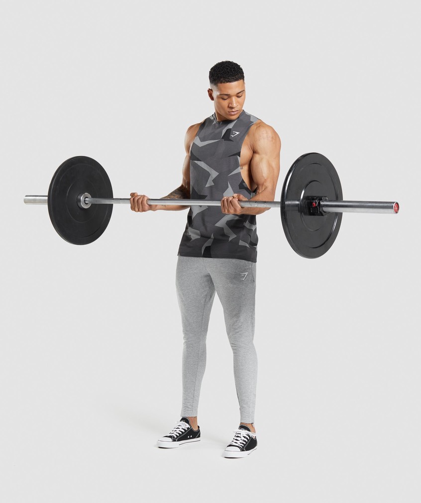 Black Men's Gymshark Critical Drop Arm Tank | USA-87953