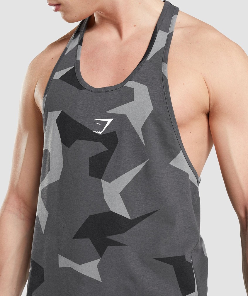 Black Men's Gymshark Critical Stringer | USA-35780