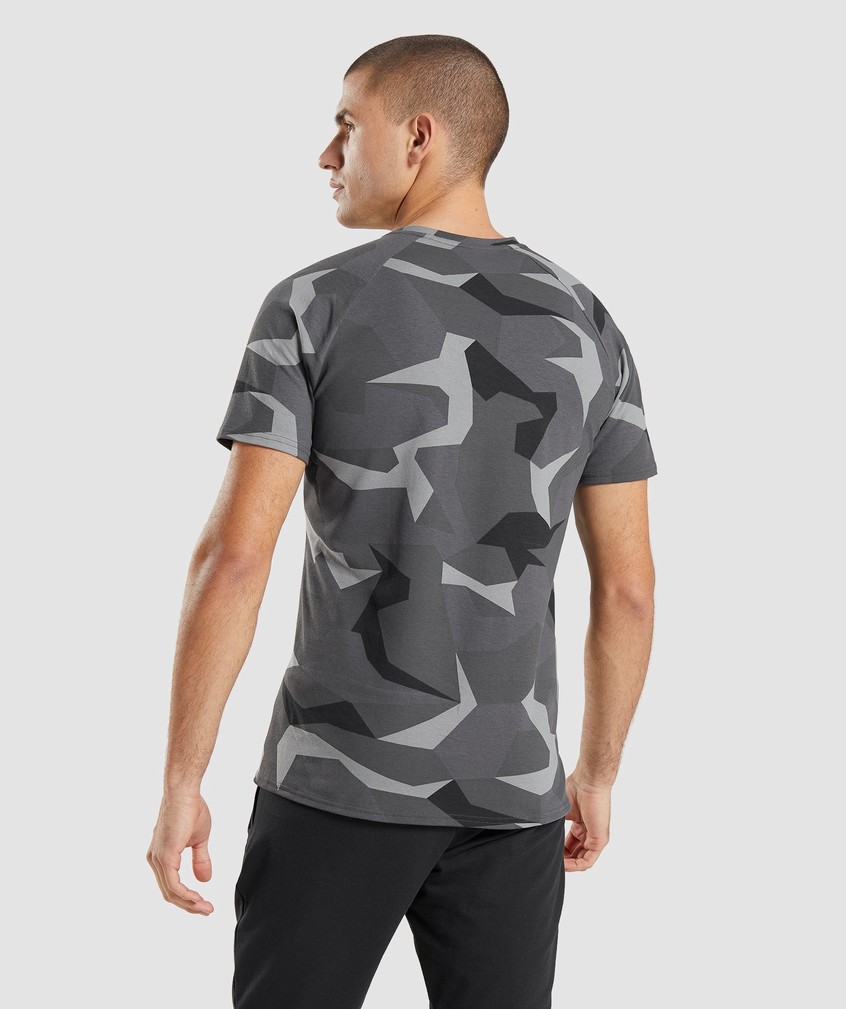 Black Men's Gymshark Critical T-Shirts | USA-89630