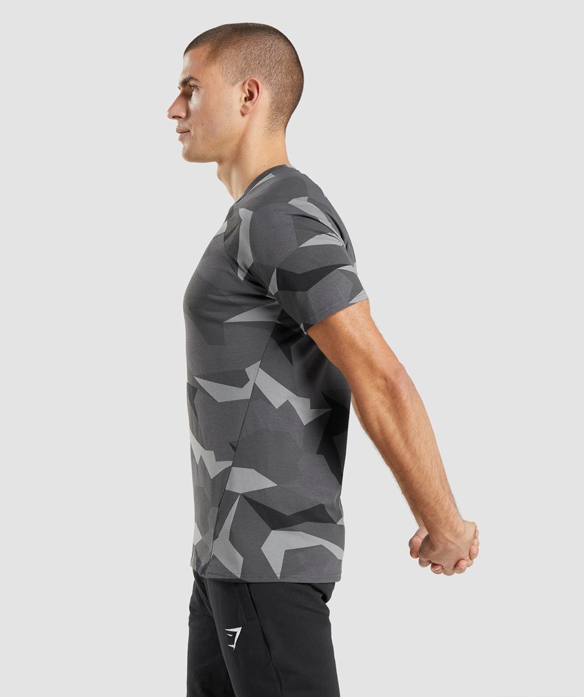 Black Men's Gymshark Critical T-Shirts | USA-89630