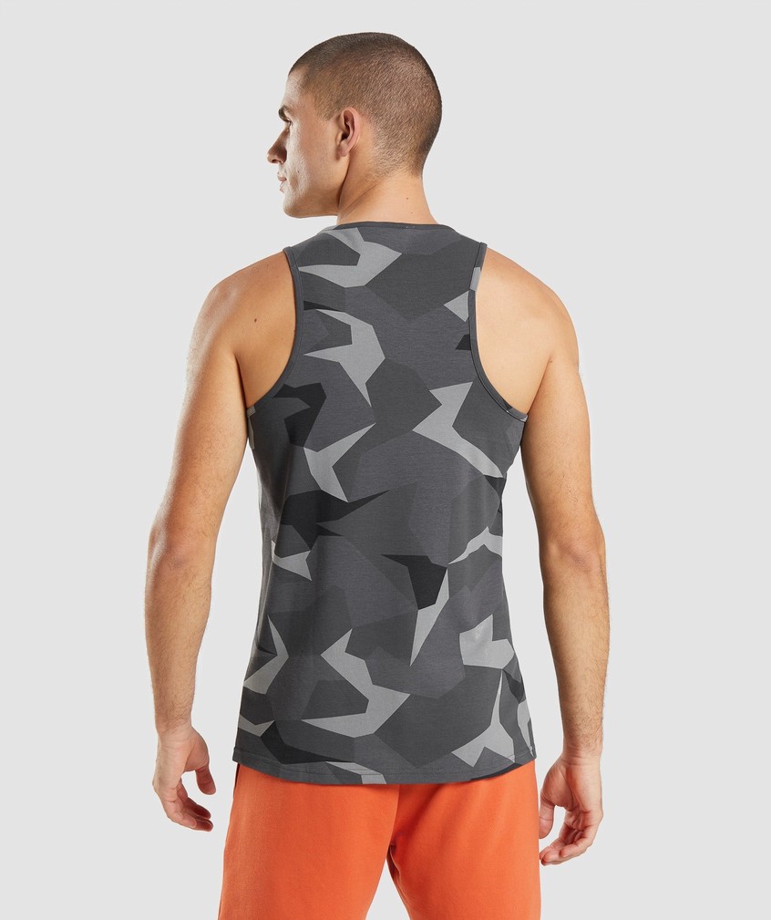 Black Men's Gymshark Critical Tank | USA-70148